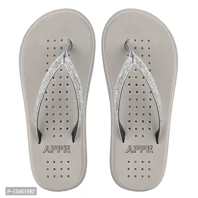 Women Casual Slides Slippers & Flipflops Comfortable and Skid Resistant For Women Grey- 5 Uk/India