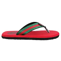 Appe Men's Red 00485Comfortable and Stylish Flip-flops, Slip-on, Outdoor Casual Slippers for Daily use-thumb1