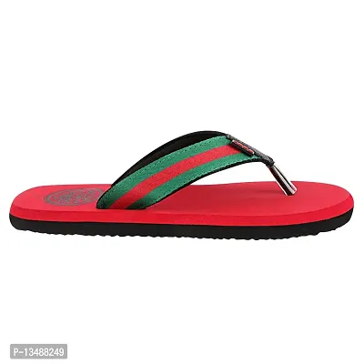 Appe Men's Red 00485Comfortable and Stylish Flip-flops, Slip-on, Outdoor Casual Slippers for Daily use-thumb2