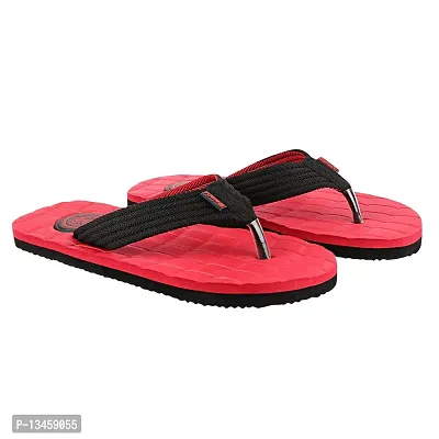 Appe Men's RedBlack 00490 Comfortable and Stylish Flip-flops, Slip-on, Outdoor Casual Slippers for Daily use-thumb5