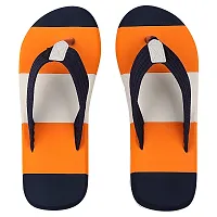 APPE free to be casual Men Casual Slipper Flipflop Orange, Navy 10 UK/India-thumb1