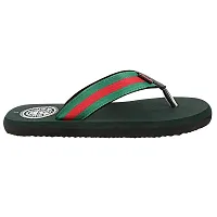 Appe Men's darkGreen 00485 Comfortable and Stylish Flip-flops, Slip-on, Outdoor Casual Slippers for Daily use-thumb1