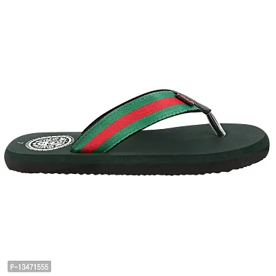 Appe Men's darkGreen 00485 Comfortable and Stylish Flip-flops, Slip-on, Outdoor Casual Slippers for Daily use-thumb2