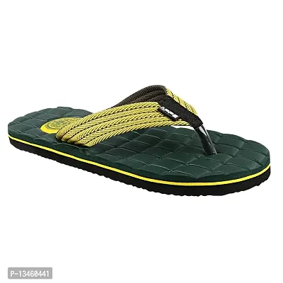 Appe Men's greenYellow 00490 Comfortable and Stylish Flip-flops, Slip-on, Outdoor Casual Slippers for Daily use-thumb0