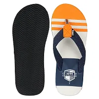 APPE Men's NavyOrange Comfortable and stylish Flip-flops, Slip-on, Outdoot Casual Slippers for Daily Use-thumb3