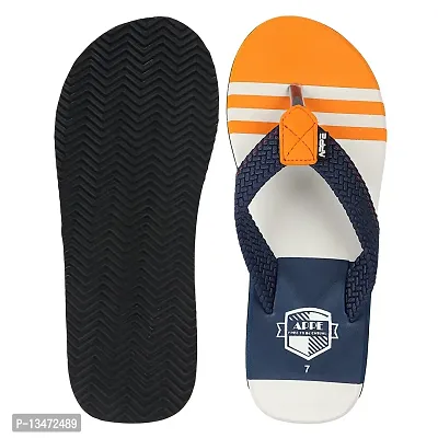 APPE Men's NavyOrange Comfortable and stylish Flip-flops, Slip-on, Outdoot Casual Slippers for Daily Use-thumb4