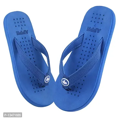 Women Casual Slides Slippers & Flipflops Comfortable and Skid Resistant For Women Blue- 4 Uk/India