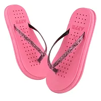 Women Casual Slides Slippers & Flipflops Comfortable and Skid Resistant For Women Pink- 8 Uk/India-thumb1