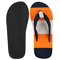 APPE free to be casual Men Casual Slipper Flipflop Orange, Navy 10 UK/India-thumb2