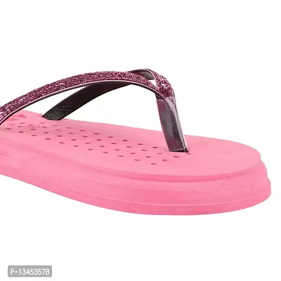 Women Casual Slides Slippers & Flipflops Comfortable and Skid Resistant For Women Pink- 8 Uk/India-thumb4