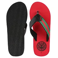 Appe Men's Red 00485Comfortable and Stylish Flip-flops, Slip-on, Outdoor Casual Slippers for Daily use-thumb2