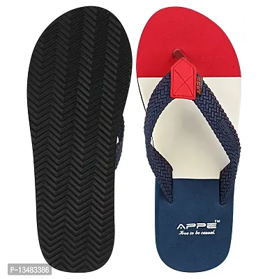 Appe Men's RedNavy 00489 Comfortable and Stylish Flip-flops, Slip-on, Outdoor Casual Slippers for Daily use-thumb3