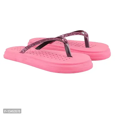 Women Casual Slides Slippers & Flipflops Comfortable and Skid Resistant For Women Pink- 8 Uk/India-thumb5