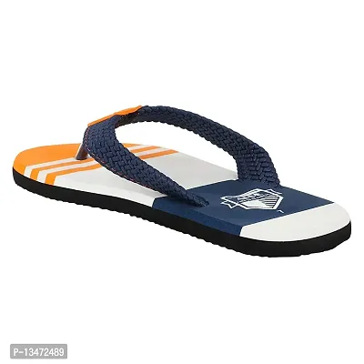 APPE Men's NavyOrange Comfortable and stylish Flip-flops, Slip-on, Outdoot Casual Slippers for Daily Use-thumb3