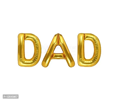 Surprises Planner Unique DAD Letters Decoration Golden Foil Balloon for Fathers Day/Celebration/Surprise/Men-thumb0