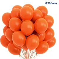 Surprises Planner Attractive Orange Metallic Balloons for Birthday/Anniversary/Party/Decoration - Pack of 50-thumb2