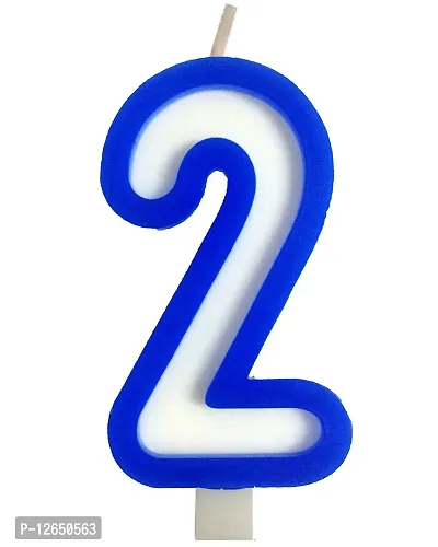 Amazing Blue Numbers Birthday Candles for Birthday/Anniversary/Cake Toppers/Cake Decoration - Pack of 10 (0 to 9)-thumb3