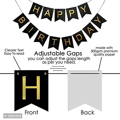 Surprises Planner Birthday Banner, Metallic Balloons, Star Foil Balloons, Foil Curtain Birthday Decoration Set for Boys/Girls/Celebration - Pack of 34-thumb4