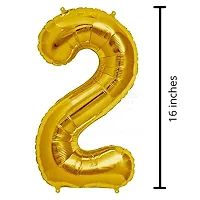 Surprises Planner Anniversary Foil Banner, Metallic Balloons, Star Foil Balloons, No.2 Foil Balloon Anniversary Decoration Set for 2nd Husband/Wife/Celebration - Pack of 34-thumb2