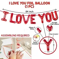 Surprises Planner I Love You Foil Balloon, Red Heart Foil Balloons, Metallic Balloons Decoration Items Combo for Birthday/Anniversary/Valentine's Day - Pack of 61-thumb4