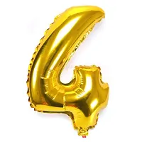 Surprises Planner Anniversary Banner, Number 4 Foil Balloons, Metallic Balloons, Arch, Glue Dot Anniversary Decoration Set for Husband/Wife/Home - Pack of 54-thumb2