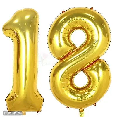 Surprises Planner 16 inch No. 18 Foil Balloon for 18th Birthday/Anniversary/Party/Decoration - Pack of 1