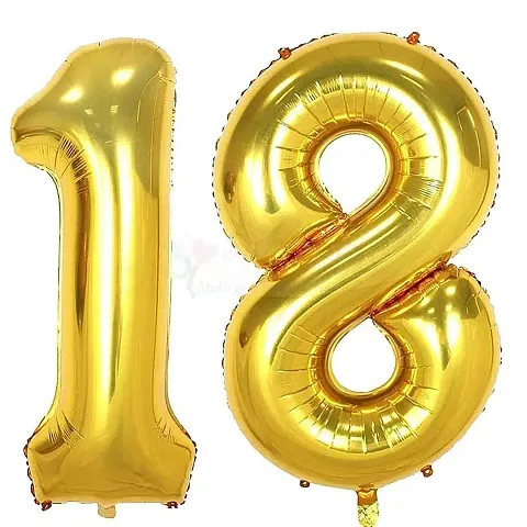 Surprises Planner 16 inch Number Foil Balloons for Birthday/Anniversary/Party/Decoration - Pack of 1