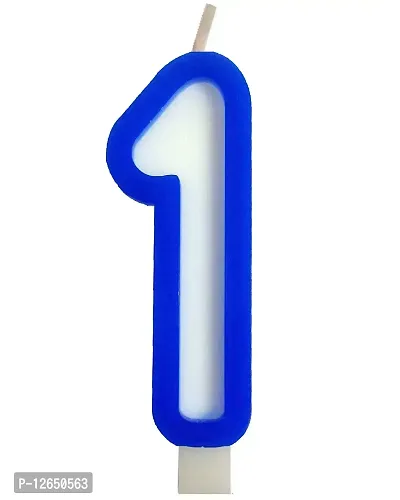 Amazing Blue Numbers Birthday Candles for Birthday/Anniversary/Cake Toppers/Cake Decoration - Pack of 10 (0 to 9)-thumb2