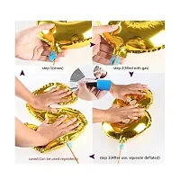 Surprises Planner No. 7 Gold Foil Balloon for 7th Birthday/Anniversary/Celebration/Decoration - Pack of 1-thumb4