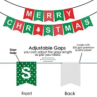 Surprises Planner Merry Christmas Cardstock Banner, Heart Foil Balloon, Red Green Metallic Balloons Christmas Decoration Set for Christmas Celebration - Pack of 45-thumb4