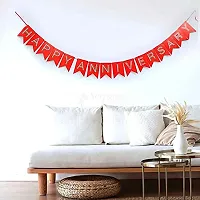 Surprises Planner Unique Red Happy Anniversary Banner for Anniversary/Decoration/Couples - Pack of 1-thumb2