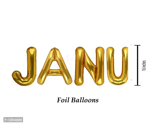 Surprises Planner Janu Letters Golden Foil Balloon for Husband/Lover/Birthday/Celebration/Surprise/Decoration-thumb2