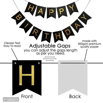 Surprises Planner Happy Birthday Banner, Metallic Balloons, Birthday Girl Sash, Foil Curtain, Magic Candles Birthday Decoration Set for Girls/Celebration - Pack of 34-thumb4