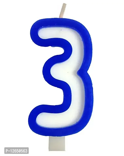 Amazing Blue Numbers Birthday Candles for Birthday/Anniversary/Cake Toppers/Cake Decoration - Pack of 10 (0 to 9)-thumb4