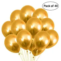 Surprises Planner Golden Yellow Metallic Balloons, Haldi Foil Letters Balloons, Star Heart Foil Balloons, Gold Fringe Curtains Haldi Decoration Set for Wedding/Girls - Pack of 50-thumb2