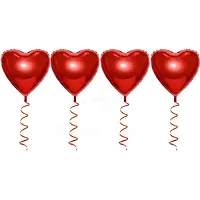 Surprises Planner Cursive Love Foil Balloon, Star Heart Foil Balloons, Red Confetti Balloons Valentine Combo for Decoration/Celebration - Pack of 12-thumb2