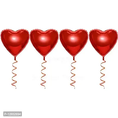Surprises Planner Cursive Love Foil Balloon, Star Heart Foil Balloons, Red Confetti Balloons Valentine Combo for Decoration/Celebration - Pack of 12-thumb3