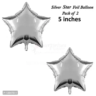 Surprises Planner Birthday Banner, Metallic Balloons, No. 1 Foil Balloon, Star Foil Balloon, Glue Dot, Arch Strip Decoration Set for 1st Birthday/Party/Boys/Girls - Pack of 36-thumb4