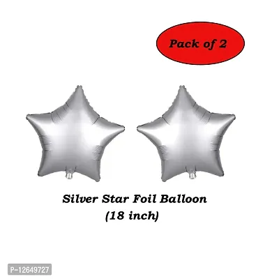 Surprises Planner Happy New Year Foil Balloons and Silver Star Foil Balloons New Year Decoration Items for New Year Celebration/Party - Pack of 14-thumb3