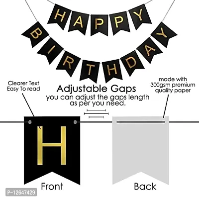 Surprises Planner Birthday Banner, Metallic Balloons, Star Foil Balloons, Foil Curtain Birthday Decoration Kit for Boys/Girls/Celebration - Pack of 34-thumb4