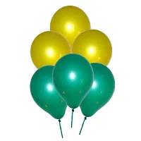 Surprises Planner Golden Green Metallic Balloons, Haldi Foil Letters Balloons, Star Foil Balloons, Golden Green Fringe Curtains Haldi Decoration Set for Wedding/Girls - Pack of 49-thumb3