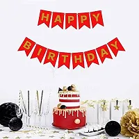 Surprises Planner Birthday Banner, Metallic Balloons, Gold Star Foil Balloons, Foil Curtain, Glue Dot, Arch Strip Birthday Decoration Set for Boys/Girls/Celebration - Pack of 36-thumb3