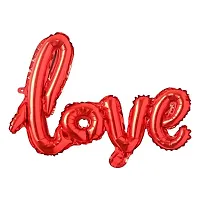 Surprises Planner Cursive Love Foil Balloon, Star Heart Foil Balloons, Red Confetti Balloons Valentine Combo for Decoration/Celebration - Pack of 12-thumb4