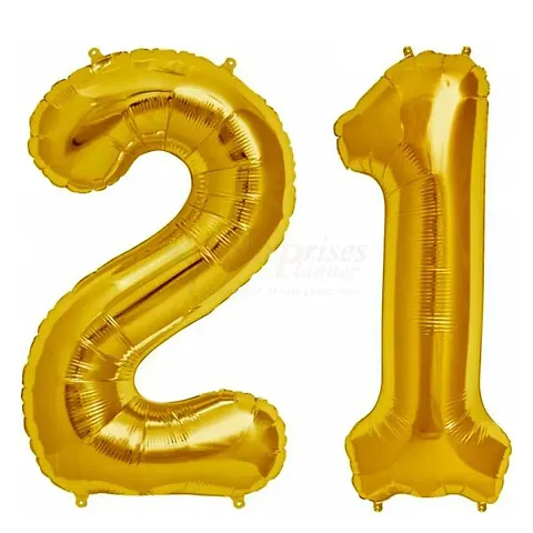 Surprises Planner 16 inch Number Foil Balloons for Birthday/Anniversary/Party/Decoration - Pack of 1