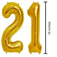 Surprises Planner 16 inch No. 21 Foil Balloon for 21th Birthday/Anniversary/Party/Decoration - Pack of 1-thumb1