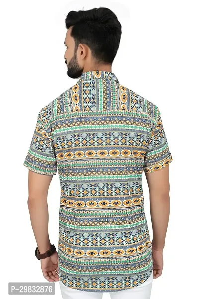 Reliable Multicoloured Polycotton Printed Casual Shirt For Men-thumb2