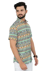 Reliable Multicoloured Polycotton Printed Casual Shirt For Men-thumb2