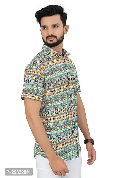 Reliable Multicoloured Polycotton Printed Casual Shirt For Men-thumb3