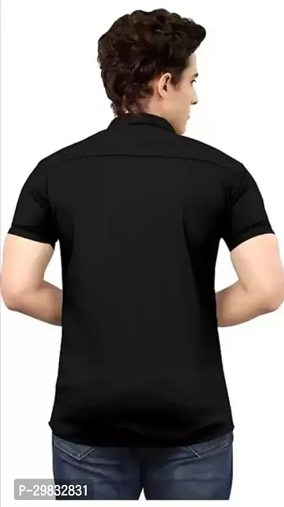 Reliable Black Polycotton Printed Casual Shirt For Men-thumb2