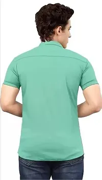 Reliable Green Polycotton Printed Casual Shirt For Men-thumb1